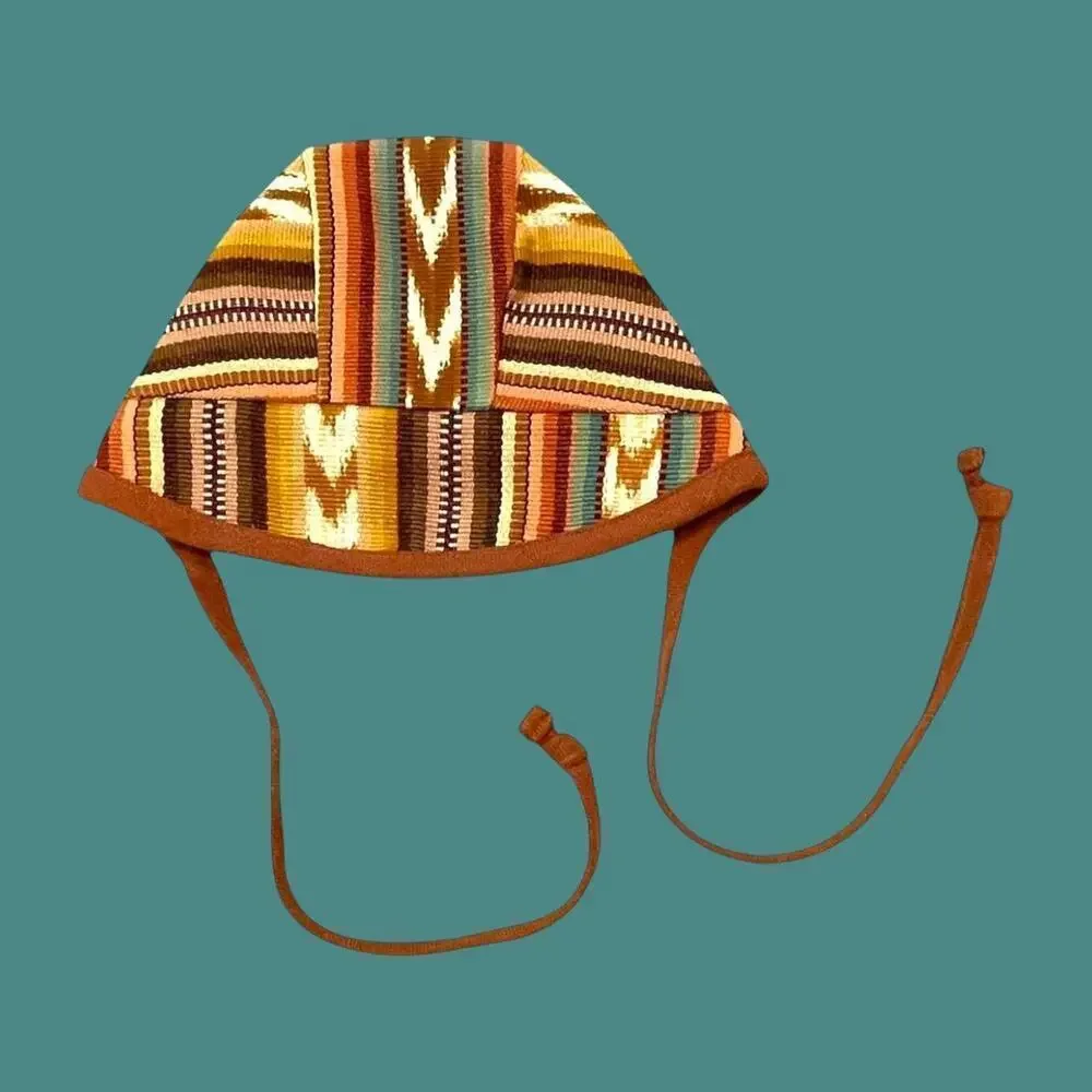 Wildbird + Nena & Co Esperanza Brimmed Bonnet 0-3 Months Cinnamon Rust